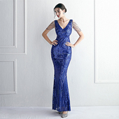 2026新款 连衣裙 珠片重工亮闪晚礼服女宴会气质优雅轻奢高级感长款