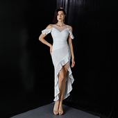 2026新款 晚礼服女舞会派对礼仪小姐高级感年会庆典连衣裙 亮片长款