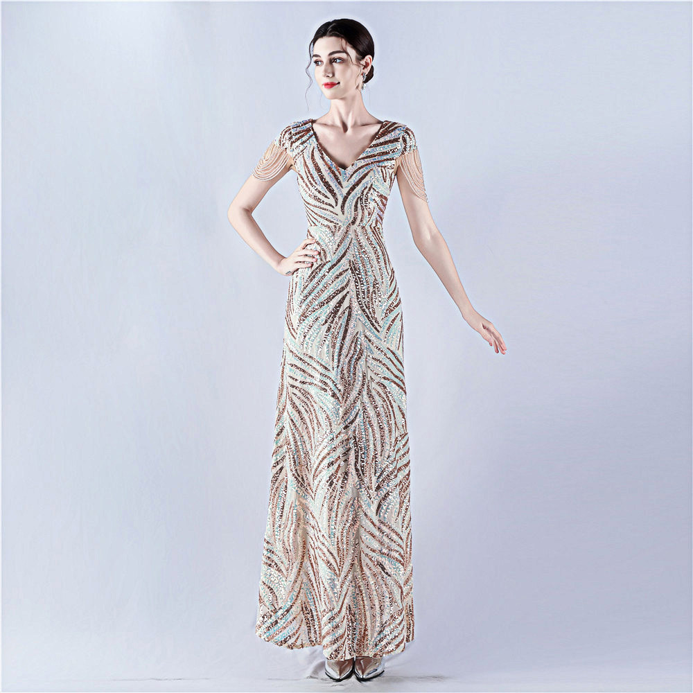 晚礼服女高端精致轻奢气质名媛高级感正式场合短袖连衣裙平时可穿,女装/女士精品,礼服/晚装,淘宝优惠券,粉丝福利购,淘宝优惠卷