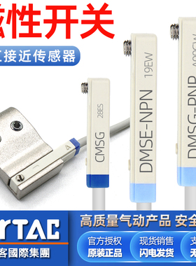 亚德客CMSG气缸磁性开关DMSG CMSH CMSJ DMSE-020传感器接近开关