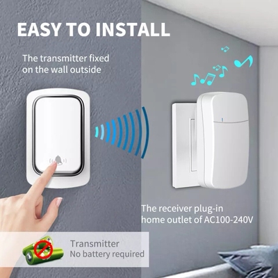 No battery wireless doorbell 自发电无线门铃家用远距离呼叫器