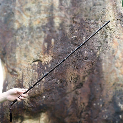 天然紫竹戒尺王巍木剑硬木剑花中国风初学者长柄剑新手中空长竹剑
