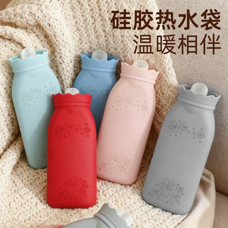 新款暖袋硅胶热水袋注水暖水袋被窝专用肩颈椎热敷痛经女生用小号