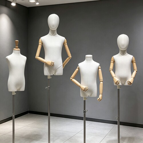 分腿儿童模特人台服装店展示架