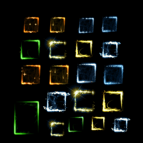 传奇装备框素材 装备框 PNG格式序列帧0022