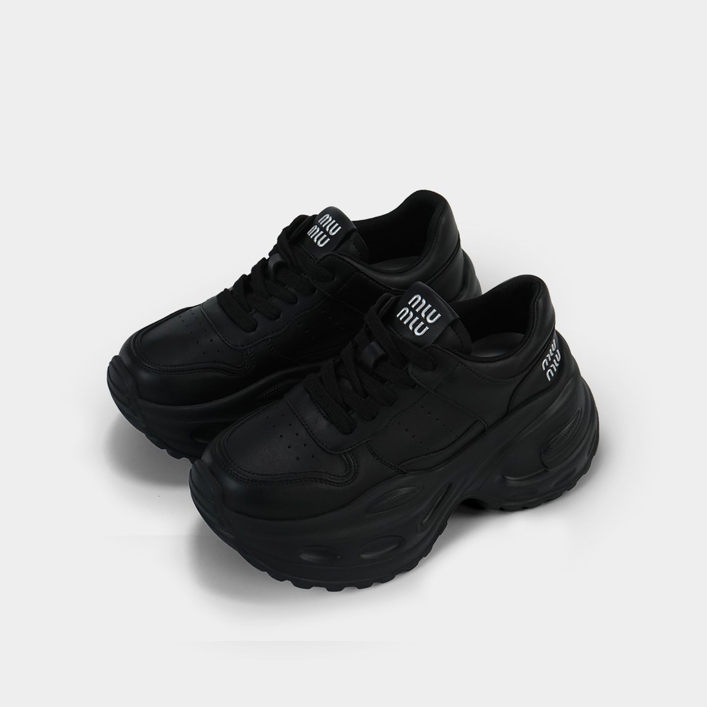 厚底真皮老爹鞋时尚休闲户外运动鞋女