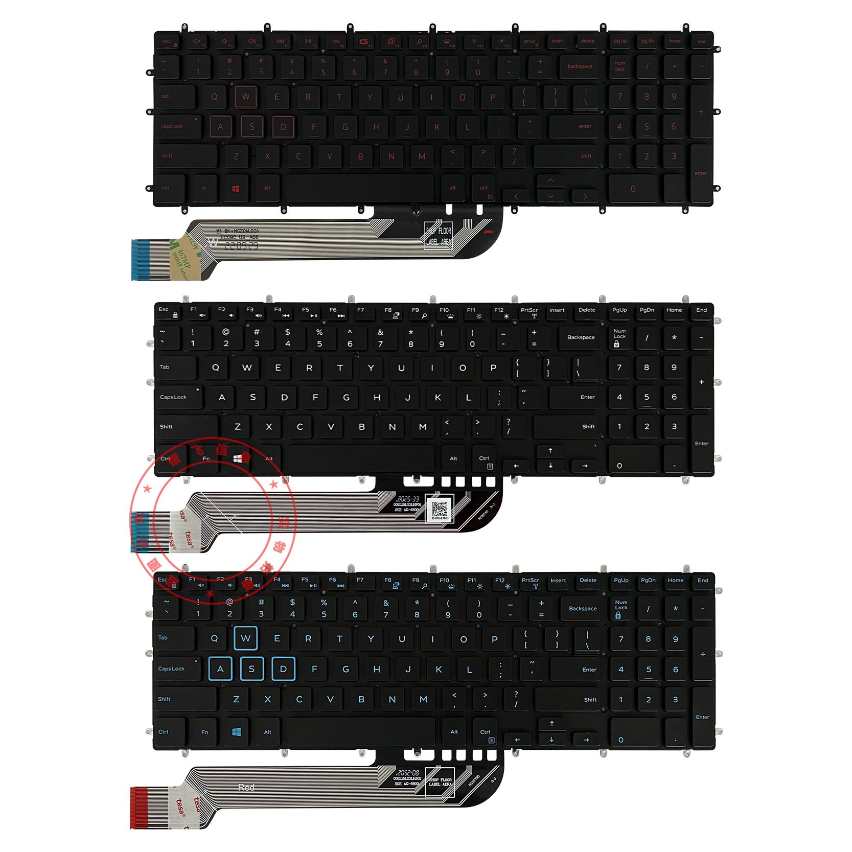 适用戴尔15 7000 7566 7567 5567 5565 7577 7568 p65f 5665键盘