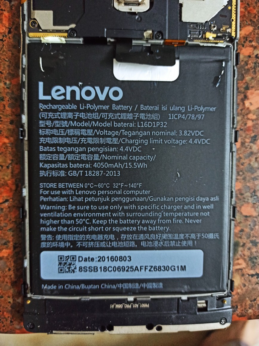 联想PHAB 2 plus 电池
