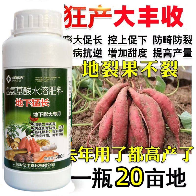 红薯专用控旺膨大素叶面肥根茎膨大素甘薯木薯膨大剂土豆地瓜增产