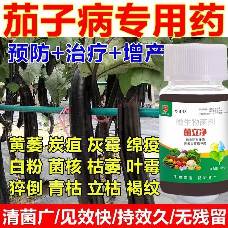 茄子病全治杀菌剂白粉病早疫叶斑灰霉病黄萎病炭疽病半边疯专用药