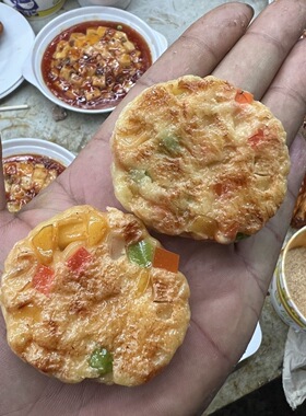 仿真虾饼炸虾饼模型网红道具