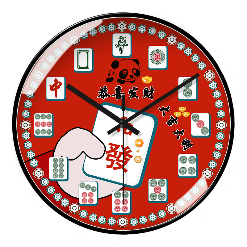 空调静音石英钟钢化玻璃电波钟