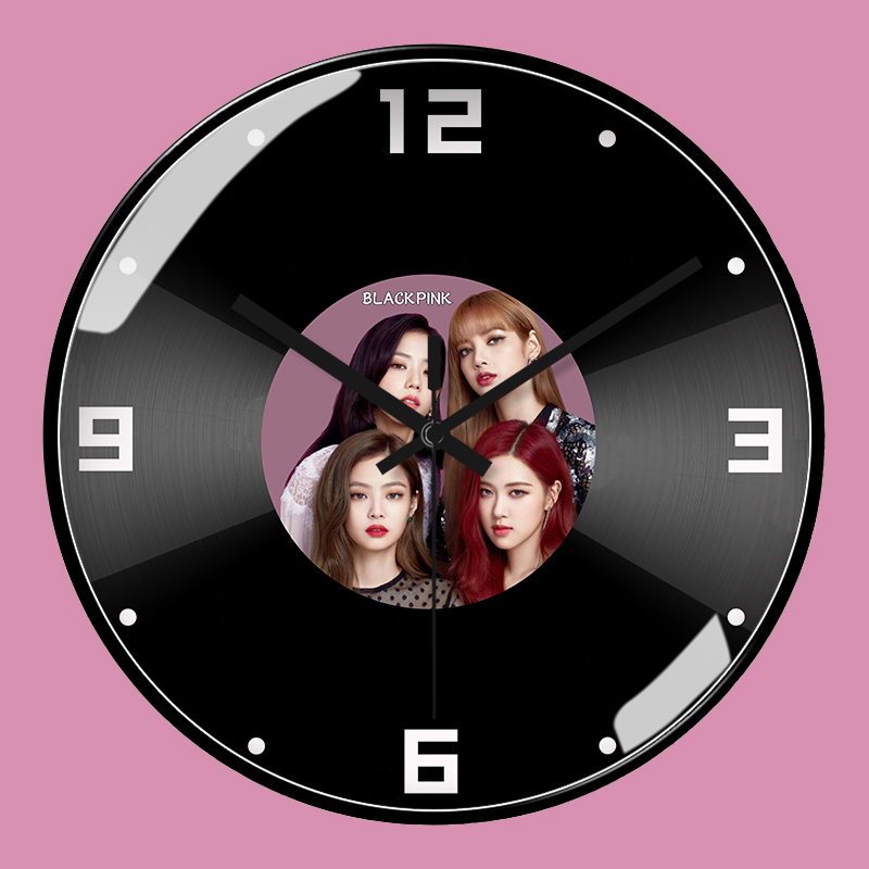 个性卧室韩国女团静音电波时钟