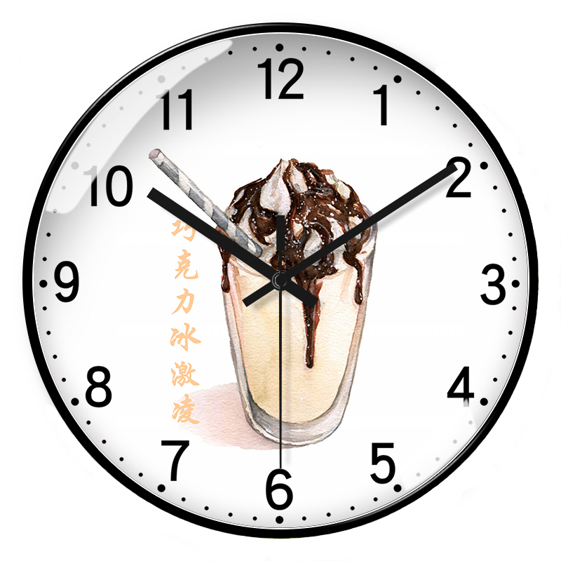 咖啡厅饮品店餐厅自动对时电波钟