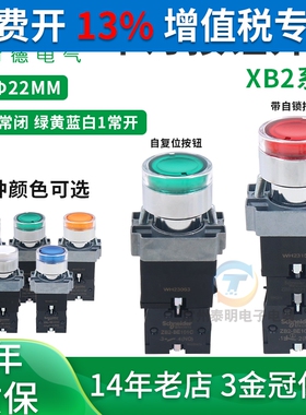 施耐德电气 XB2BW33/34/35/36B1C XB2BW33/34/35/36M1C 带灯按钮