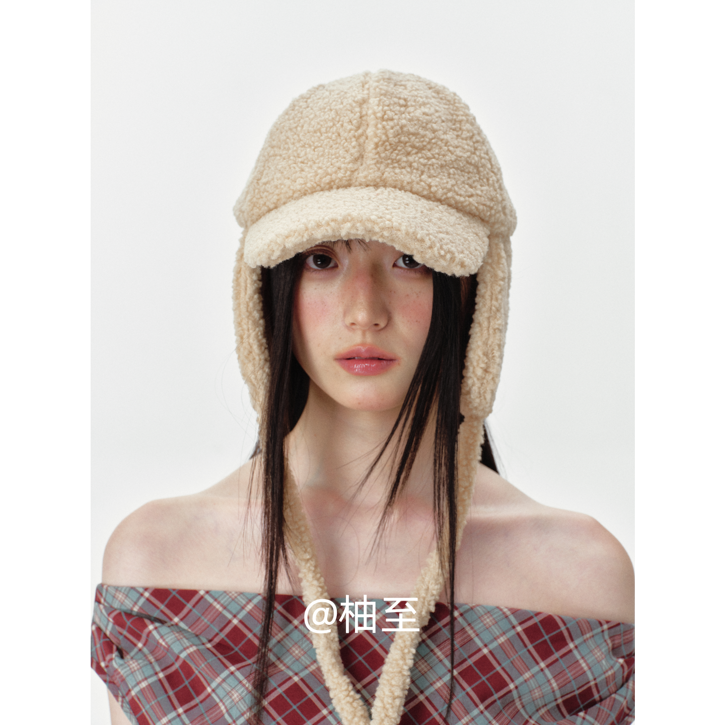 复古毛绒飞行帽子女秋冬东北长白山稻城亚丁防寒保暖护耳帽雷锋帽