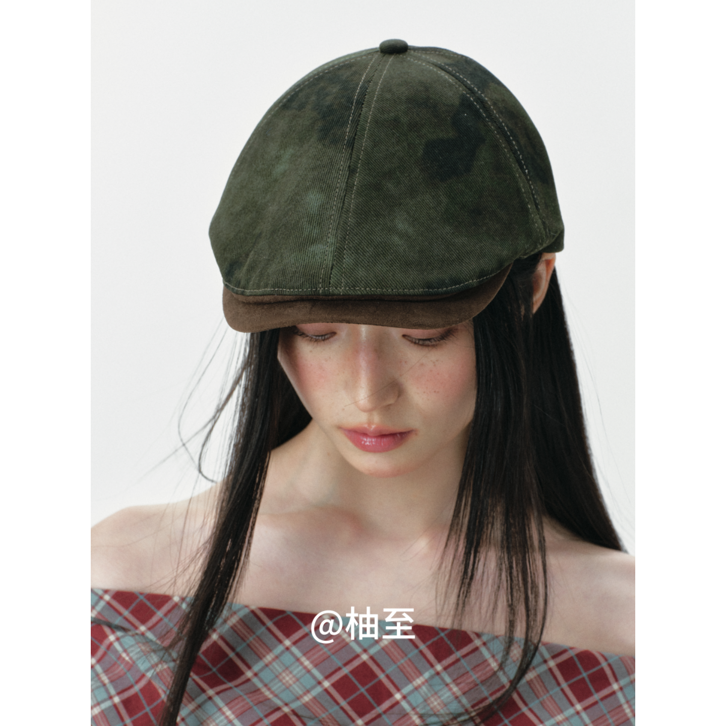 复古街头瓜皮前进帽子女春秋韩版日系百搭显脸小贝雷帽短檐鸭舌帽