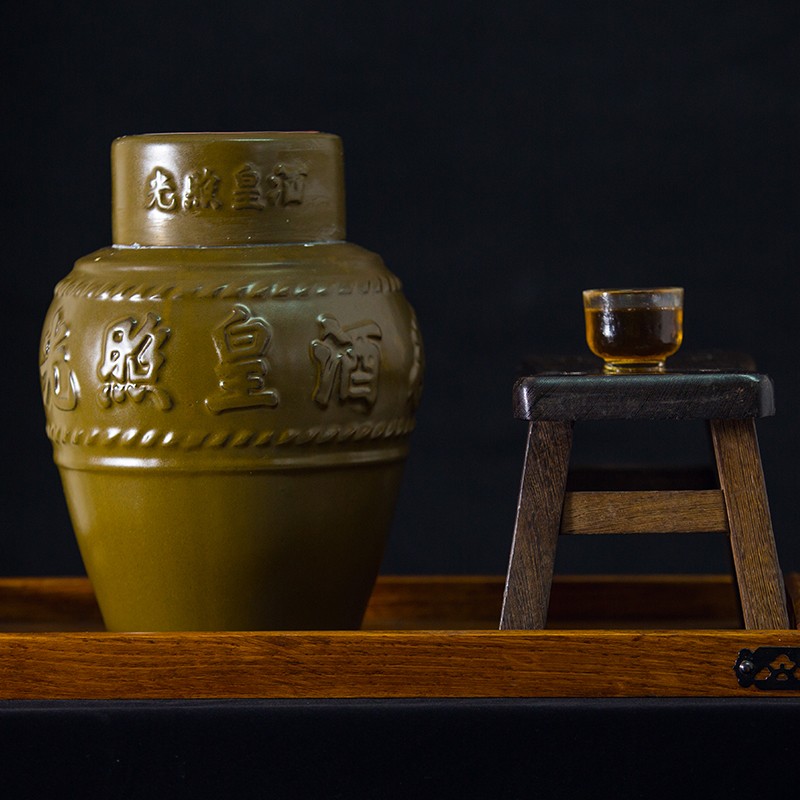 光照皇酒高档礼盒15度坛装20年陈酿5000ml 河南邓州刘集黄酒特产