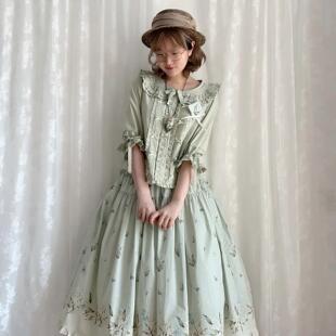 （一团定金）铃兰雾弥SK新色内搭春日花语洛丽塔Lolita日常CLA