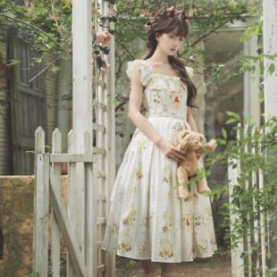 (一团尾款)山楂与山雀春日花语CLA优雅连衣裙Lolita洛丽塔新品