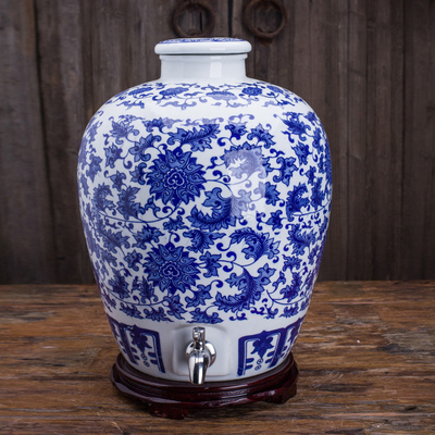 景德镇青花酒壶50斤密封空坛子