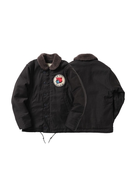 ACE浮生出品二战全羊毛内里三股强捻地狱犬蓝色二代N1海军甲板服