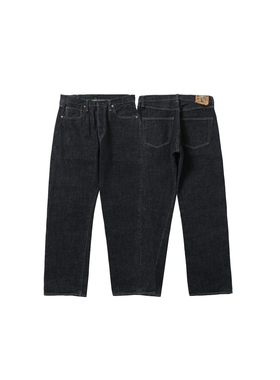 ACE浮生出品美式复古多倍竹节赤耳丹宁大战直筒原牛五袋牛仔长裤