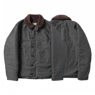 ACE浮生出品二战全羊毛内里纯素海军蓝牛仔丹宁二代N1海军甲板服