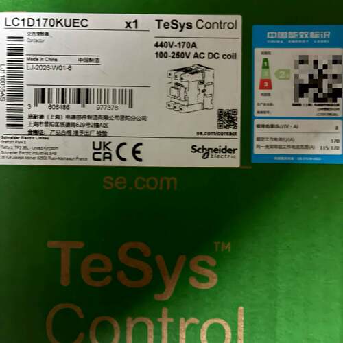 维修LC1D170KUEC，TeSys Contro，施耐德接触器议价