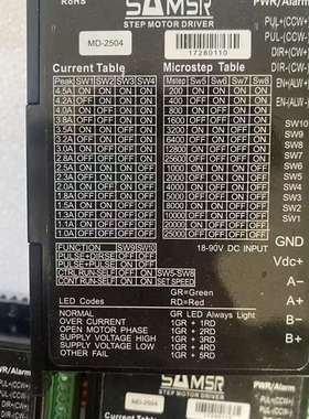 可维修山社SAMSR步进电机驱动器MD-2504，10台一