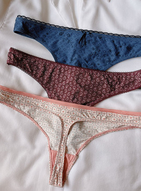 丁字裤女性感简约运动速干t裤欧美大码胖mm无痕内裤夏季薄tback