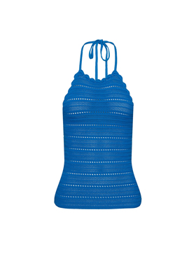 UR&DC2026春季新款魅力设计感挂脖系带吊带背心针织衫女短款上衣