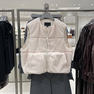 马甲棉服女短款 琥珀流光风拉链保暖无袖 外套厚 新款 UR&DC2025冬季