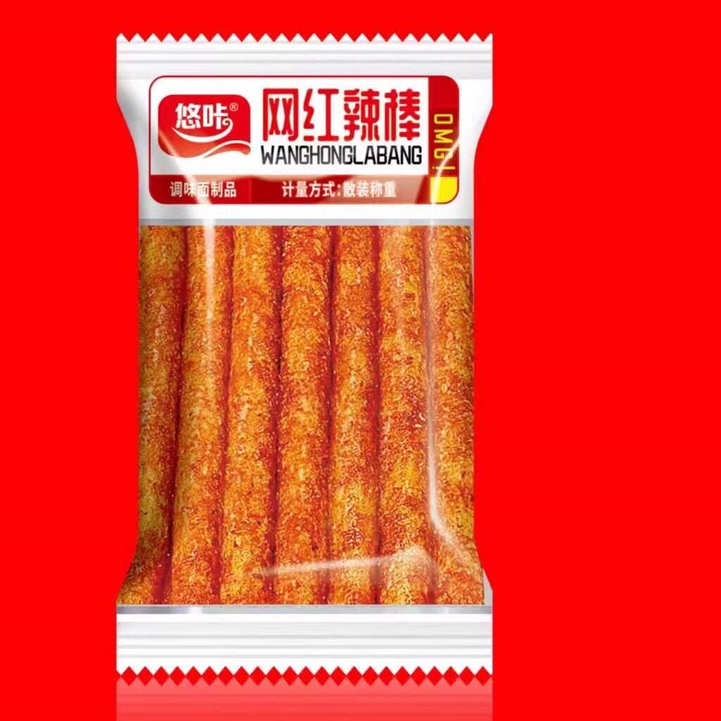网红辣棒悠咔休闲零食
