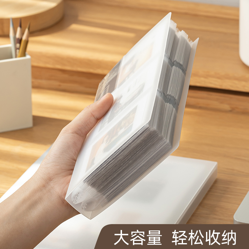 【带保护壳】拍立得相册3/4/5/6寸明信片照片相册本册收纳本追星小卡爱豆专辑三四五六寸ins风纪念册电影票