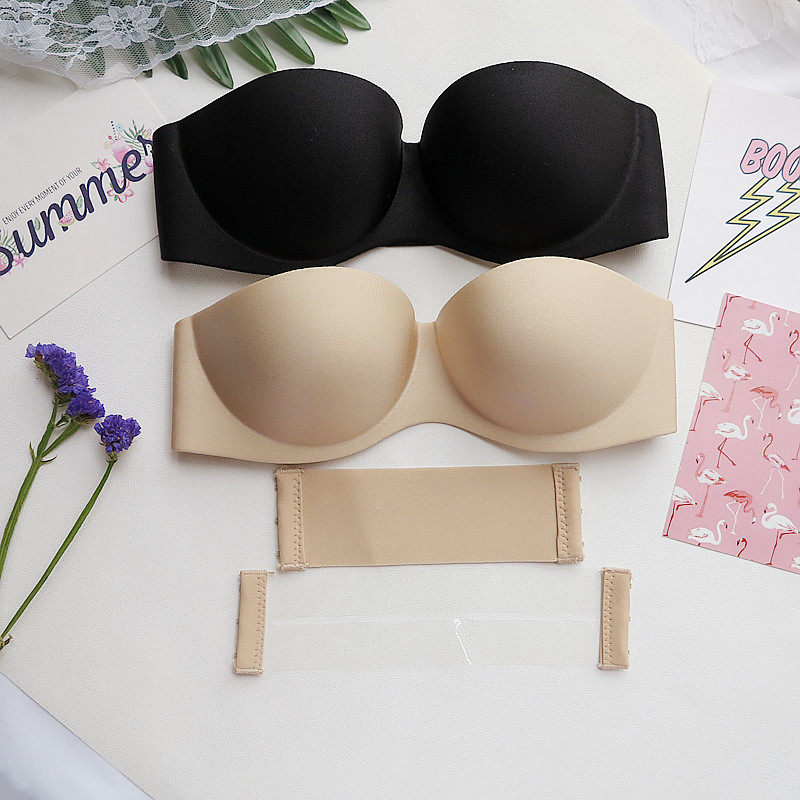 实拍 /// 夏日百搭无肩带隐形无痕文胸内衣