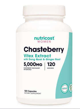 Nutricost Chasteberry 贞洁莓胶囊女性保健+当归与姜根提取物120