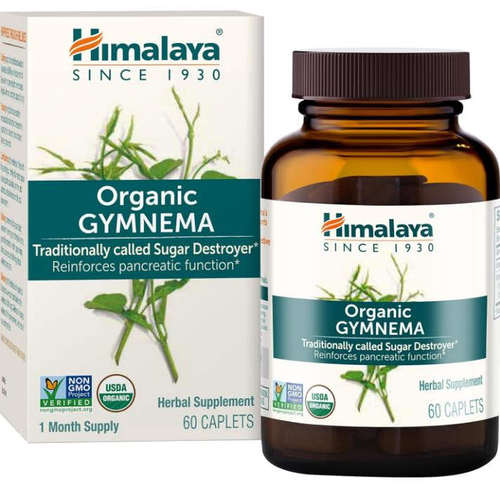 Himalaya Organic Gymnema Sylvestre成人葡萄糖代谢支持60粒