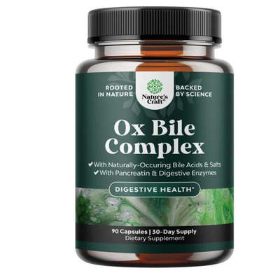 美国代购Digestive Enzymes Ox Bile适用于无胆囊人士胰酶消化酶