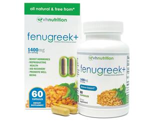 VH Nutrition Fenugreek+1400mg强力葫芦巴籽胶囊 男女荷尔蒙平衡