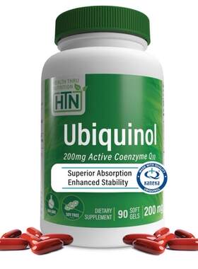 Ubiquinol 200mg QH Reduced CoQ 泛醇还原辅酶成人心脑保健90粒