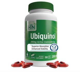 Ubiquinol 200mg QH Reduced CoQ 泛醇还原辅酶成人心脑保健90粒