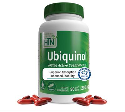 Ubiquinol 200mg QH Reduced CoQ 泛醇还原辅酶成人心脑保健90粒