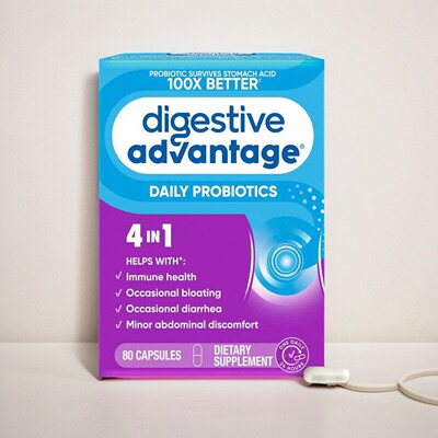 美国购Digestive Advantage Probiotics益生菌胶囊消化肠道胀气