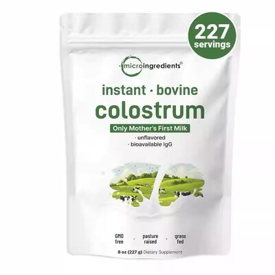 美国购成人牛初乳粉 Bovine Colostrum免疫肠道保健 IgG 227克