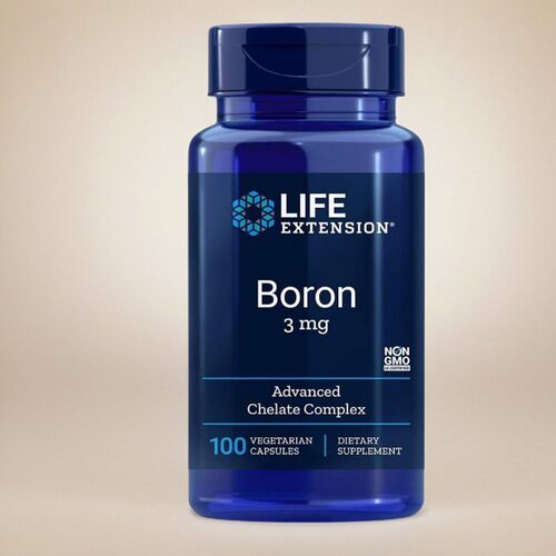 美国Life Extension Boron 3毫克+Riboflavin B2健康骨骼保健硼