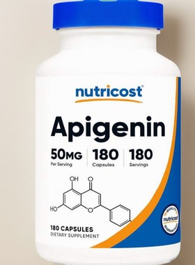 美国芹菜素胶囊家人心脑保健Nutricost Apigenin 50mg180粒植物健