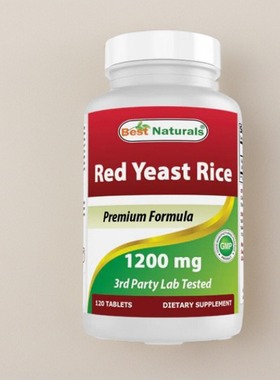 美国成人红曲米保健Best Naturals Red Yeast Rice1200毫克120粒