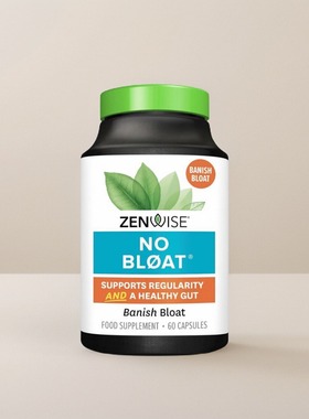 美国成人腹胀NO Bloat益生菌消化生姜蒲公英乳糖酶60粒家庭保健