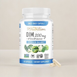 美国代购成人DIM胶囊Estrogen Balance荷尔蒙痤疮女士更年期保健